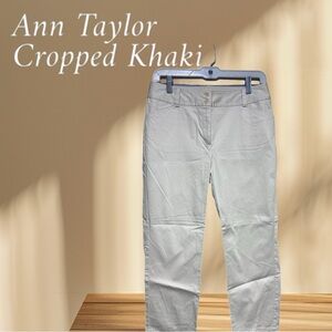 Ann Taylor Casual Cropped Khaki Excellent Condition Size 6